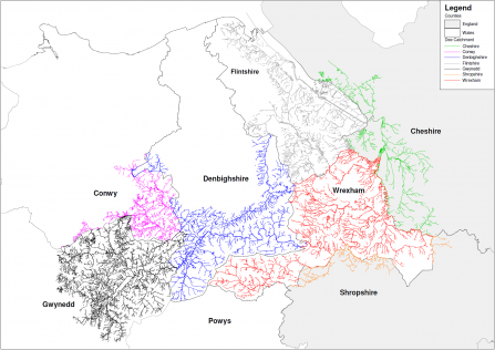 Map of The River Dee Catchment