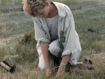 Photo of Katy treeplanting in Australia