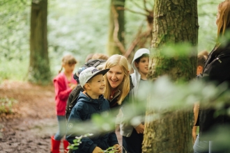 Family in Woods