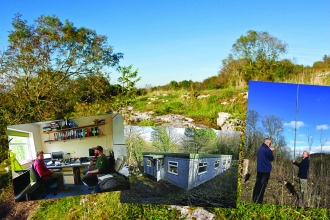 Volunteers at Aberduna nature reserve