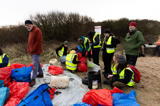 Plast Off Beach Clean litter sorting