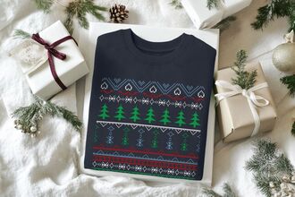 Festive pattern jumper