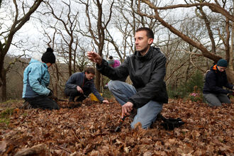 Volunteers at Gwaith Powdwr Nature Reserve