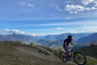 Rachel biking