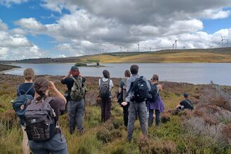 In the heathland, looking out for wildlife