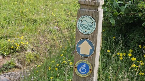 Wales Coast Path Waymark Rhiwledyn
