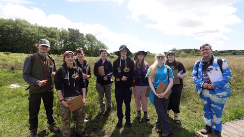 Mon Gwyrdd Youth Forum at Cord Goch Nature Reserve