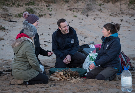 Our Wild Coast_Chris and Louise with group_BBC Countryfile Feb 2018_Dilys Thompson