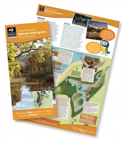Reserve guide and map for Spinnies Aberogwen nature reserve