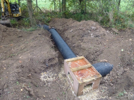 Artificial badger sett under construction by Enfys Ecology