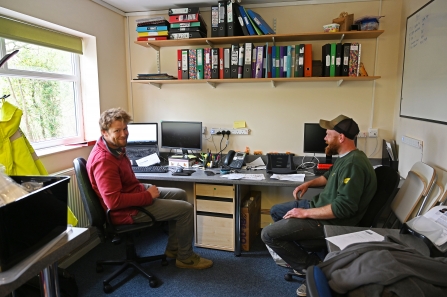 Volunteers at Aberduna nature reserve