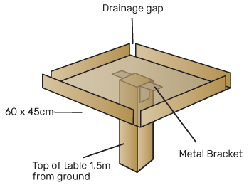 Bird table diagram
