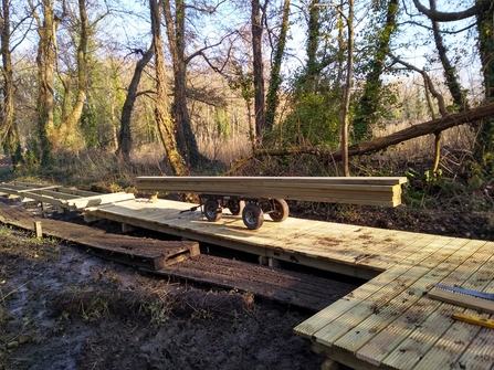 Boardwalk construction 