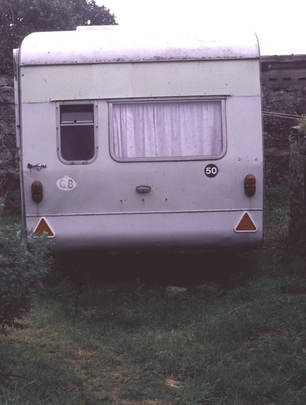 The small caravan used by the first Cemlyn wardens
