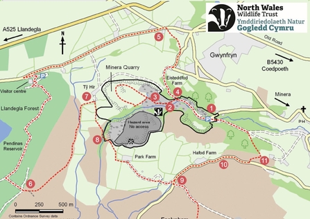 Minera Walk Map
