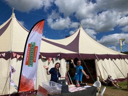 Ecosystem Invaders campaign stand (outside) at the Eisteddfod