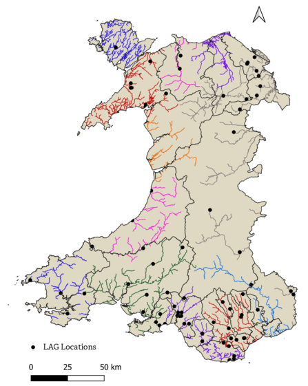 Local Action Group Locations in Wales 2022