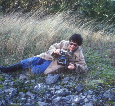 Paul Day photographing plants