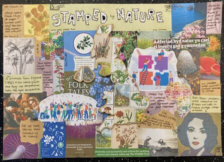 Concept mood board for Stamped by Nature