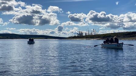 Surveying Llyn Brenig