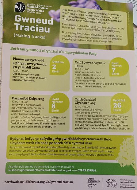 Gwneud traciau events CYM