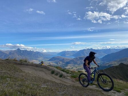 Rachel biking
