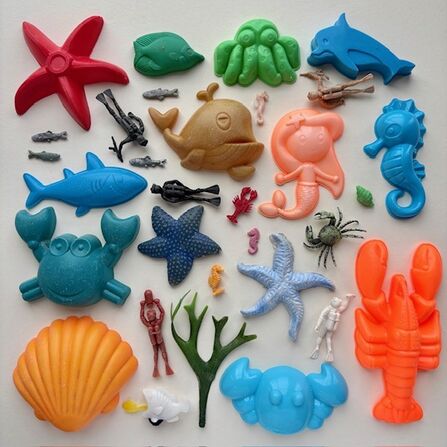 items of interesting litter found on shore