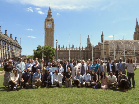 Action Asylum Project group in from of the House of Commons