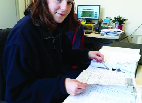 Volunteer in Bangor office