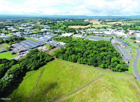 Wrexham Industrial Estate Living Landscape panorama