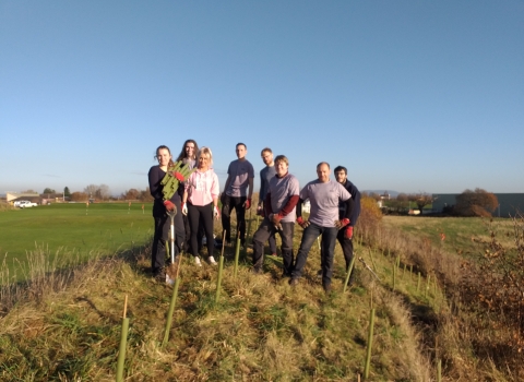 Volunteers on the Wrexham Industrial Estate